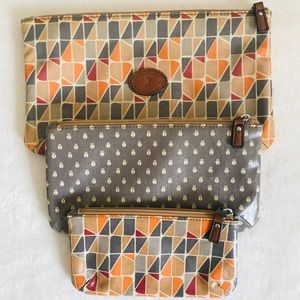Fossil Key Per 3 Piece Travel Bag/Make Up Carrier